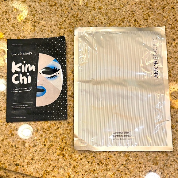 NEW💗Patchology Kim Chi Facial Sheet Mask and AmorePacific Brightening Mask - Picture 1 of 5